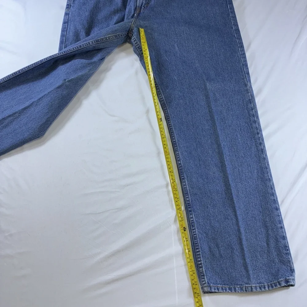Levi's Regular Fit 505 Y2K Black Batwing VTG Jeans Men's 38x30 Blue
